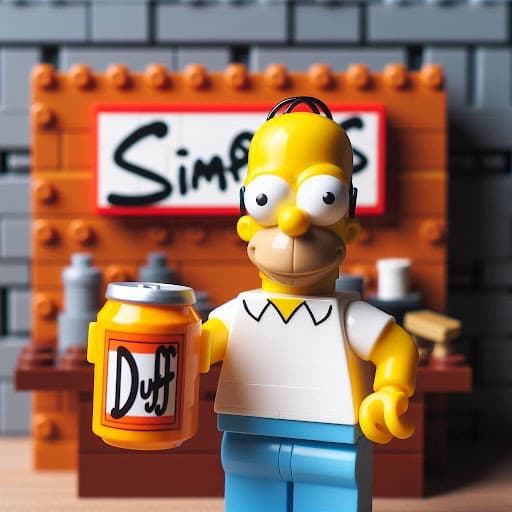 Suds and Bricks: Homer Simpson LEGO Edition