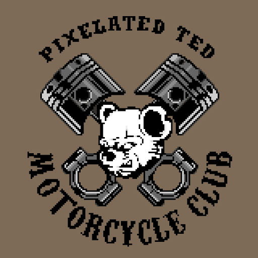 Pixelated Ted Motorcycle Club