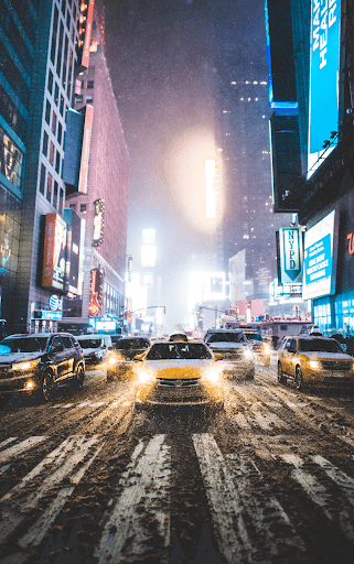 One Snowy Night in Times Sq. - Edition