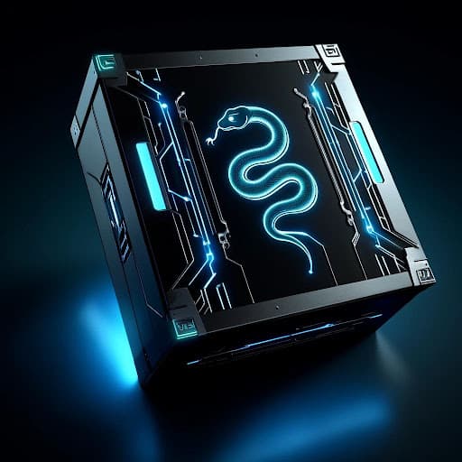 Neon Blue Snake