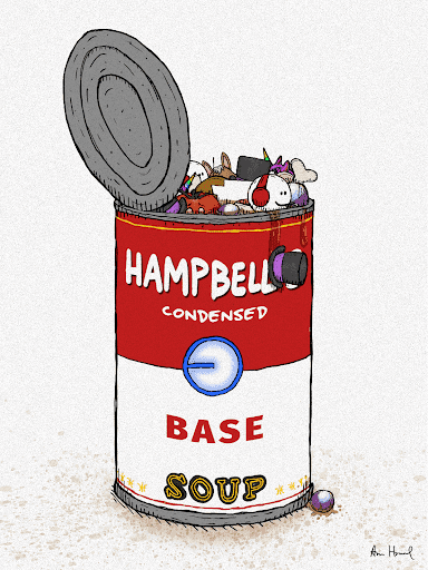 hampbell's condensed base soup (opened)