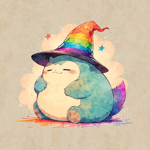 Rainbow Halloween Snorlax