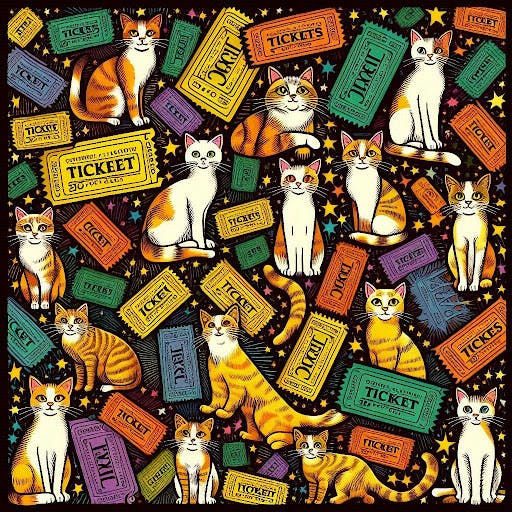 Cats in the tickets