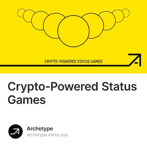 Crypto-Powered Status Games