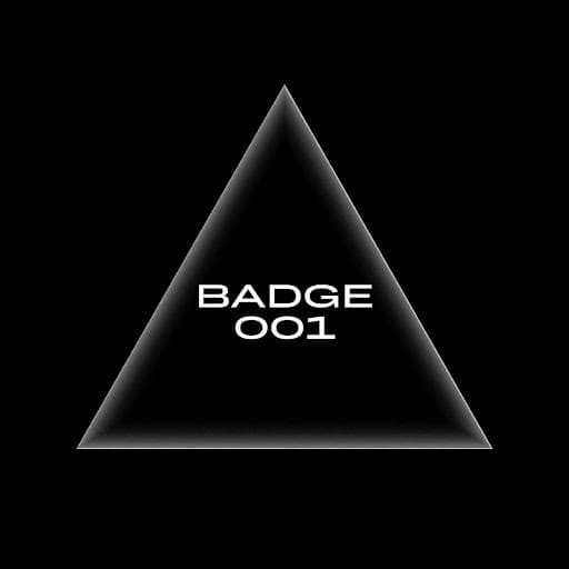 MATTE Badge 001: BLACK 2022