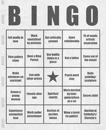 Artist Bingo