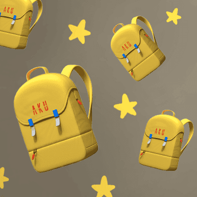 Aku's Yellow Backpack