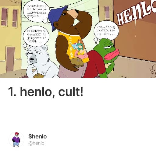 1. henlo, cult!