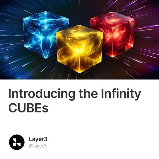 Introducing the Infinity CUBEs