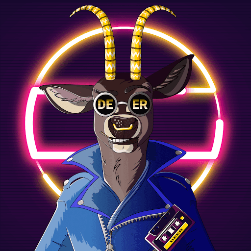 Retrowave Deer NFT