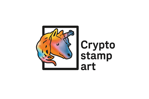 Crypto stamp art Golden Mercury