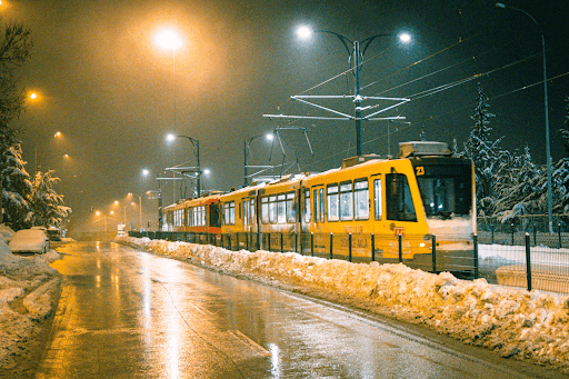 Tram at Christmas