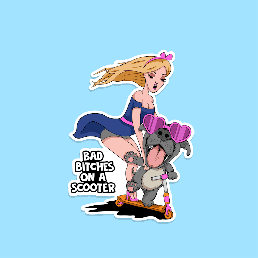 Bad Bitches On A Scooter Official ETH Collection