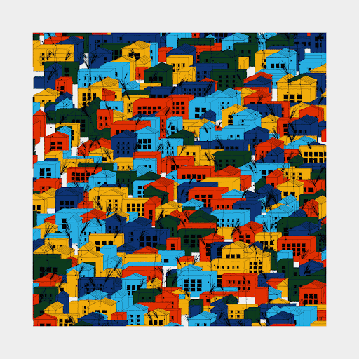 Abstracted Village by Hojo