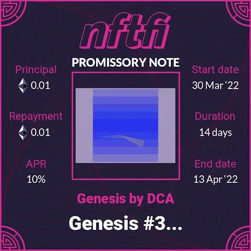 NFTfi Promissory Note V3