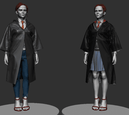 Emma Watson digital sculpture