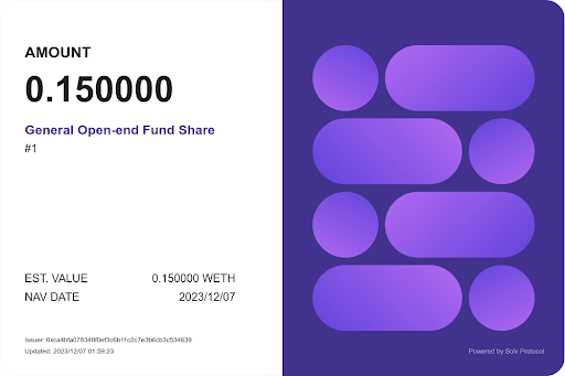 General Open-end Fund Share