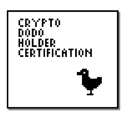 Certifications of Crypto Dodos