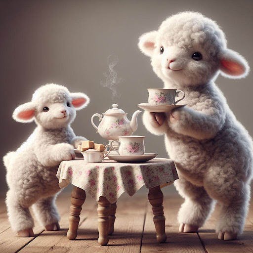 Tea Time with the Lamb: Collection of Cozy Moments