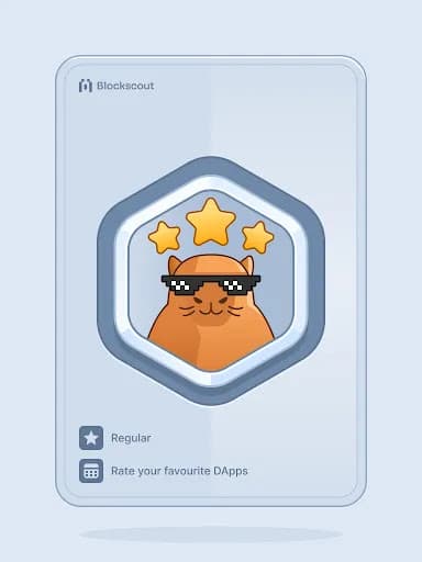 Blockscout ratings badge