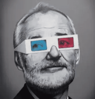 Bill Murray 1000: 3-D Glasses