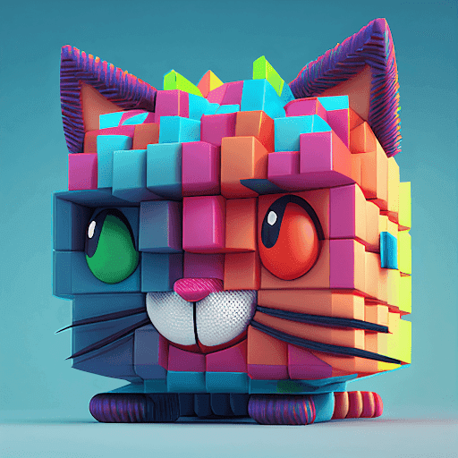 101 Cube Headed Cats