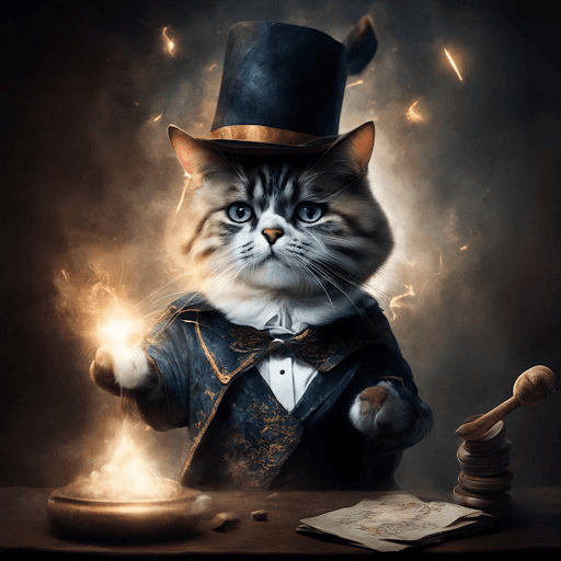 The magician cat