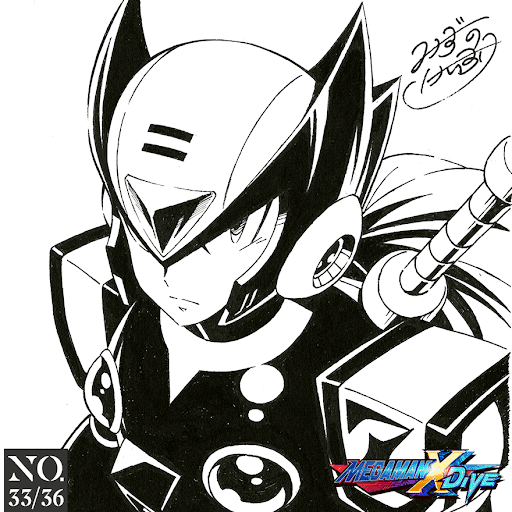 Mega Man X DiVE NFT Zero Illustration by Keisuke Mizuno