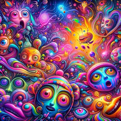 Whimsical Psychedelic Dreamscape