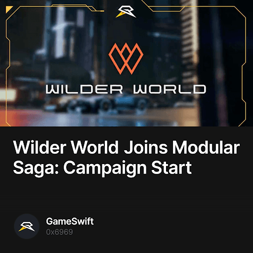 Wilder World Joins Modular Saga: Campaign Start