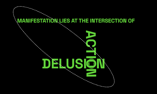 manifestation = delulu + action