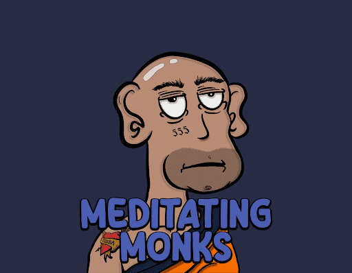 Meditating Monks