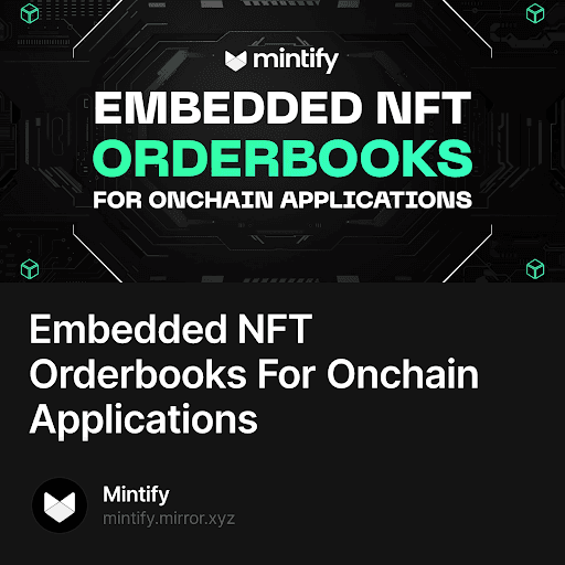 Embedded NFT Orderbooks For Onchain Applications