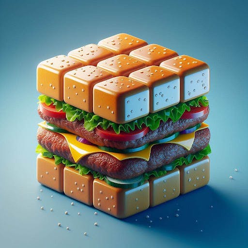 Burger Cube - Puzzle Patty